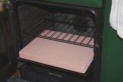 The baking stone in our range-cooker�s oven